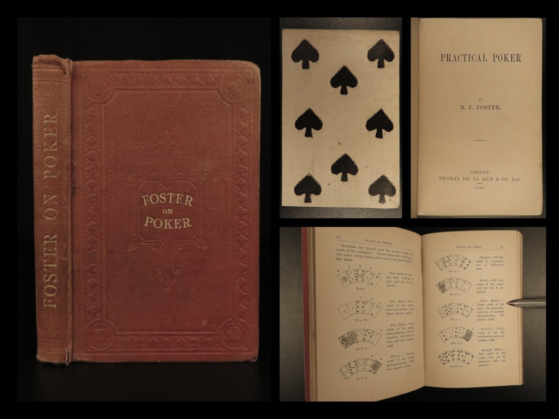 1904 1ed Practical POKER Gambling by Robert Foster Card (1 of 10)