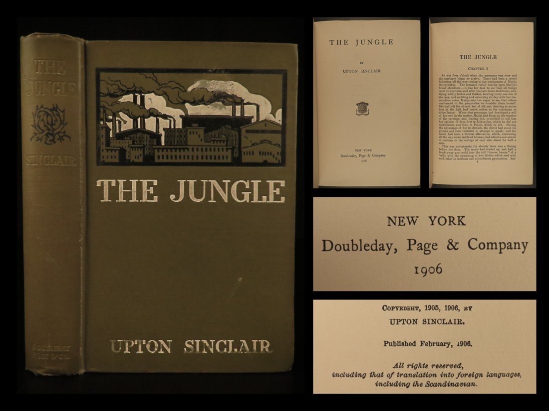 1906 1st ed The JUNGLE Upton Sinclair Chicago (1 of 10)