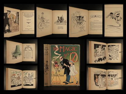 1919 EARLY The Magic of OZ L Frank Baum Wizard of Oz: 1919 EARLY The Magic of OZ L Frank Baum Wizard of Oz Illustrated Fantasy â€œWeâ€™re off to see the wizard, the wonderful Wizard of Oz!&rdquo; Folklore, legends, myths and fairy tales have fol