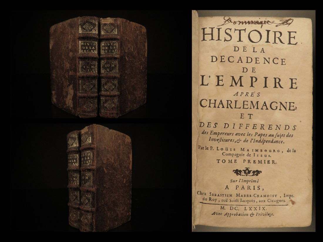 1679 1st ed Decline of Empires Charlemagne ROME (1 of 10)
