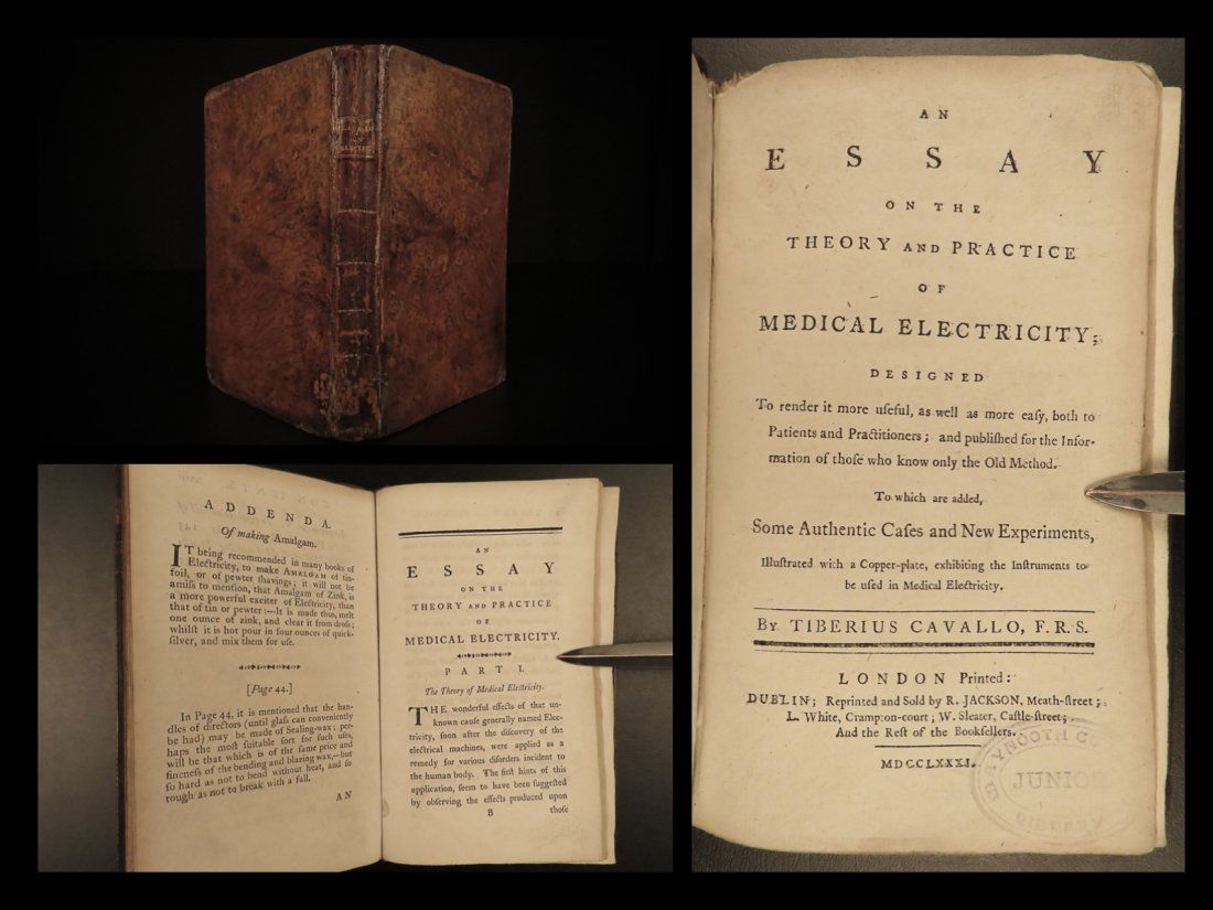 1781 1ed Cavallo Electricity Experiments Science (1 of 10)