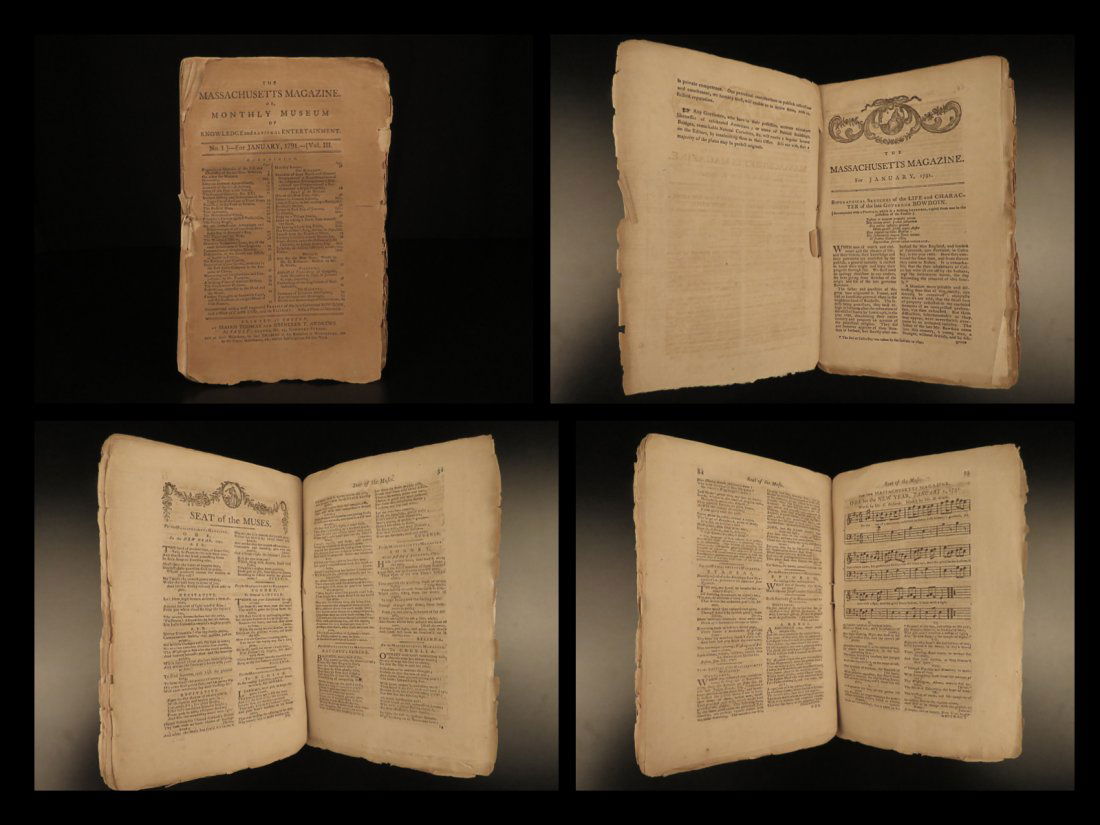 1791 Massachusetts Magazine Benjamin Franklin Creek (1 of 10)