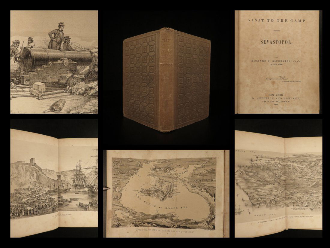 1855 1st ed Sevastopol Crimean War MAP Russia Turkey (1 of 10)