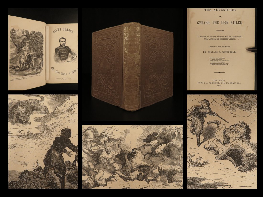 1856 1st ed Lion Hunter AFRICA Big Game Hunting (1 of 10)
