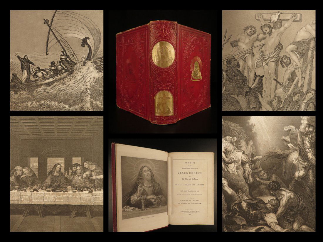 1863 Life of Jesus Christ Fleetwood Bible ART Miracles (1 of 10)