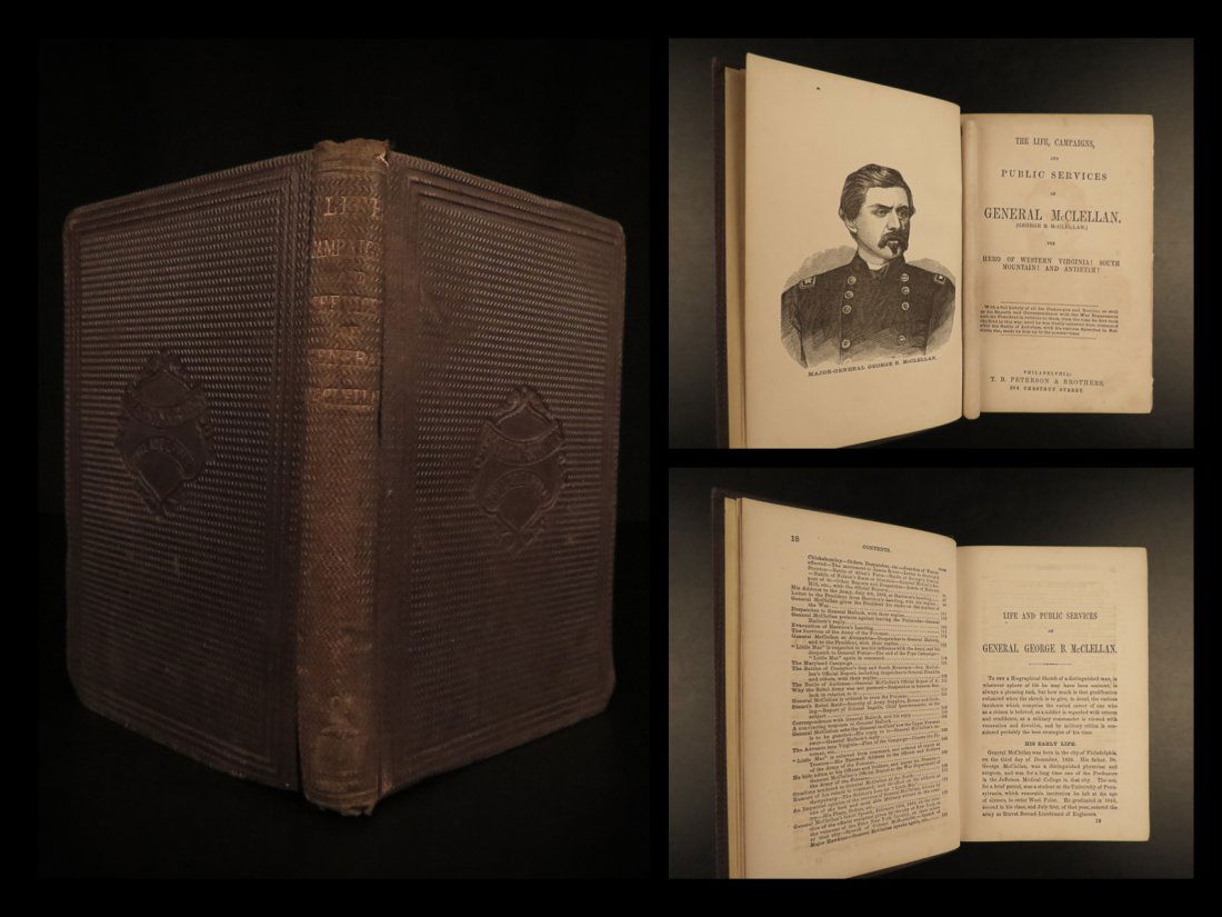 1864 Civil War 1st ed George McClellan Biography Union (1 of 10)