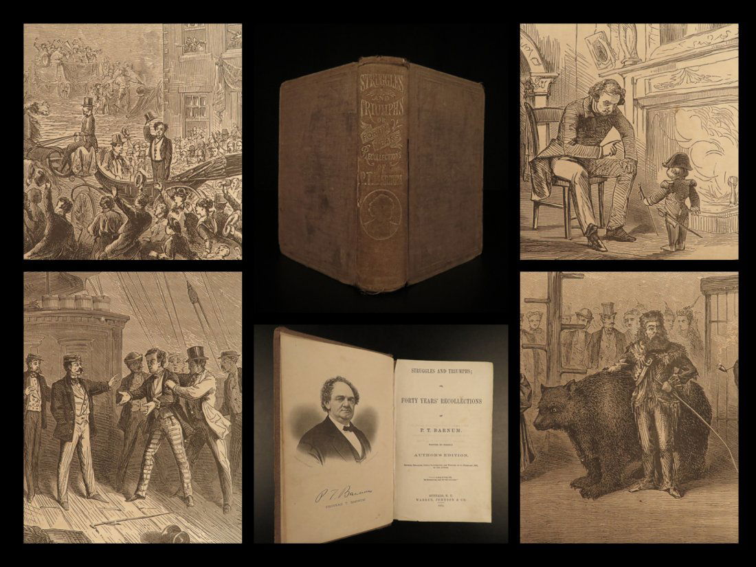 1873 PT Barnum Circus Autobiography Struggles & Triumph (1 of 10)