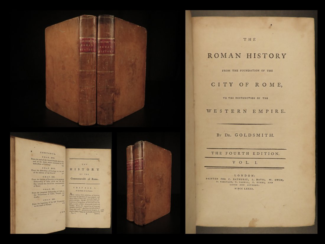 1781 Roman History by Oliver Goldsmith Julius Caesar (1 of 10)
