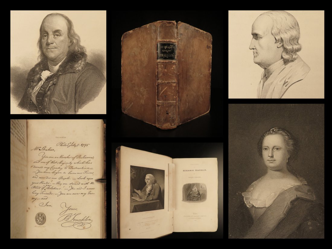 1844 1ed Life of Benjamin Franklin by Sparks Americana (1 of 10)