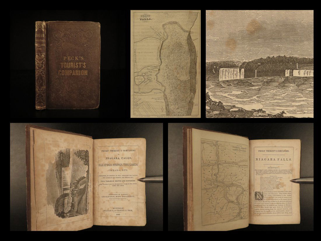 1845 1ed Tourist Companion Niagara Falls Saratoga (1 of 10)