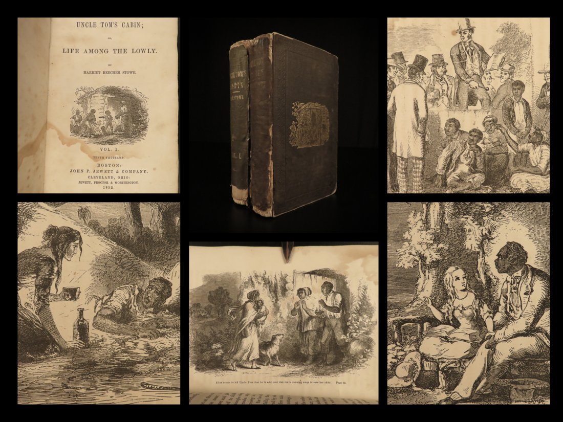 1852 1ed Uncle Toms Cabin Beecher Stowe Slavery: 1852 1ed Uncle Toms Cabin Beecher Stowe Slavery Abolition Civil War RARE â€œA moral battle cry for freedom!” â€“ Langston Hughes on Uncle Toms Cabin. No other work of literature helped 