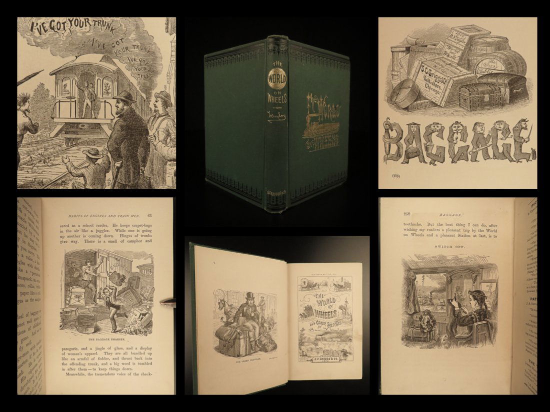 1874 1ed American Travel Locomotive Boats Illustrated (1 of 10)