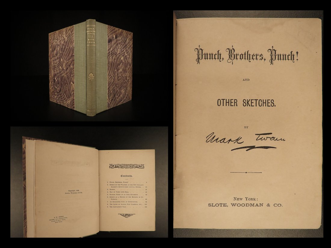 1878 1st Mark Twain Punch Brothers Punch Literary: 1878 1st Mark Twain Punch Brothers Punch Literary Nightmare Earworm Jingle â€œThe fear of death follows from the fear of life. A man who lives fully is prepared to die at any time.” â€•