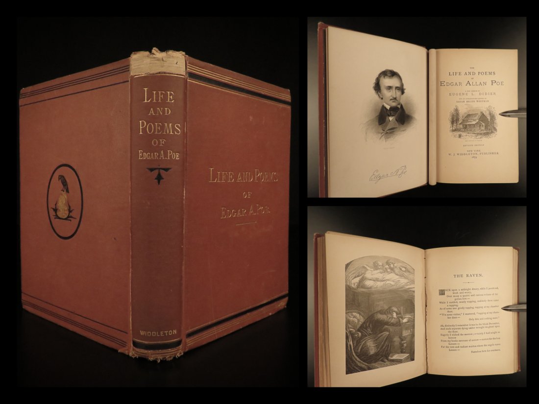 1879 Edgar Allan Poe Life & Poems Eugene Didier Occult: 1879 Edgar Allan Poe Life & Poems Eugene Didier Occult Horror Politian RARE Few names are more synonymous with occultic and macabre literature than Edgar Allan Poe. Poe was known for his short stories