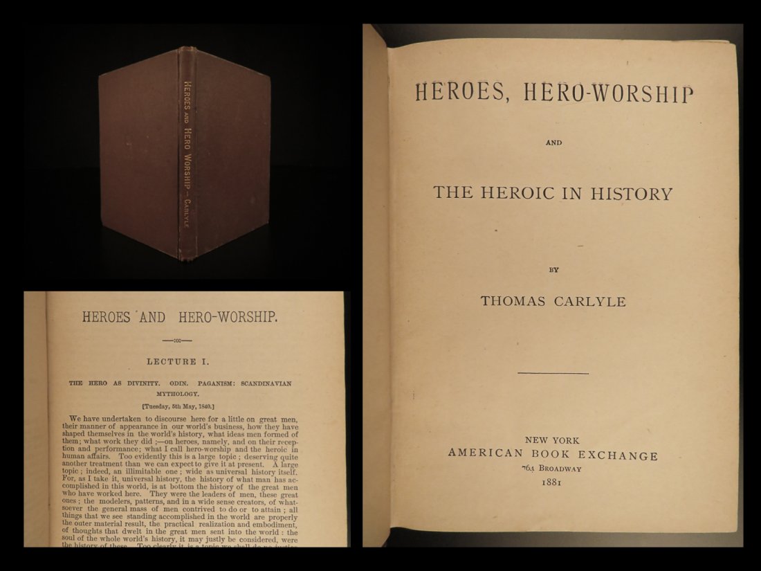 1881 1ed Lectures on Hero Worship THOR Napoleon (1 of 10)