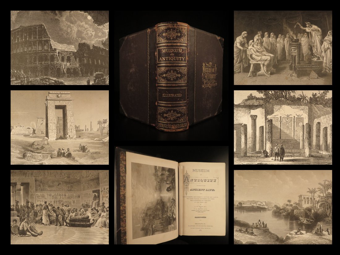 1883 Museum of Antiquity EGYPT Pagan Occult Rituals: 1883 Museum of Antiquity EGYPT Pagan Occult Rituals Illustrated Babylon POMPEII A description of ancient life including the employments, amusements, customs and habits, the cities, palaces, monuments 