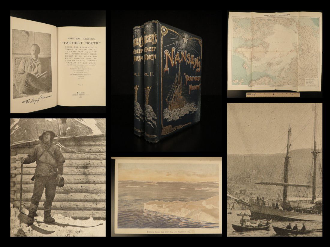 1898 1ed ARCTIC Voyage Farthest North Nansen Polar (1 of 10)