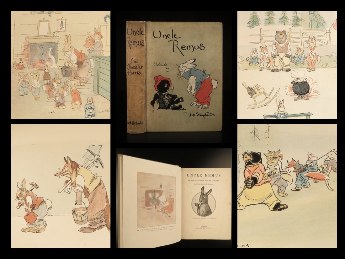 1902 Uncle Remus Joel Harris Illustrated Slave: 1902 Uncle Remus Joel Harris Illustrated Slave Literature Folklore Americana Brer Rabbit and crew are the basis and inspiration for Disneys black folklore, controversial tale â€œSong of the South&