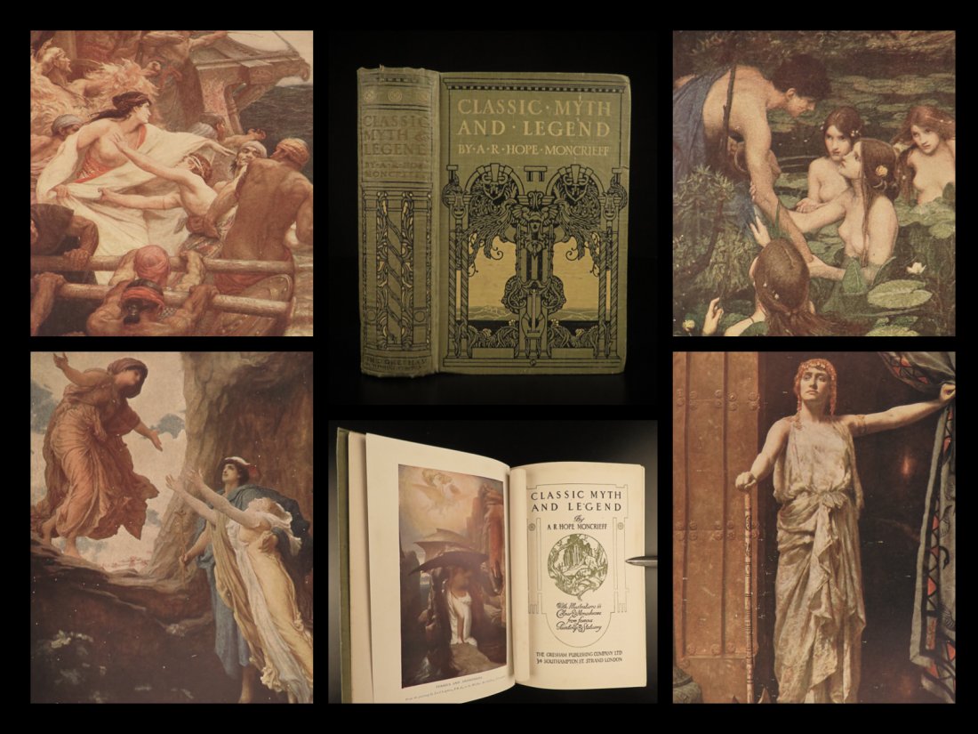 1924 1ed Classic Myth Legend GREEK Mythology Hercules: 1924 1ed Classic Myth Legend GREEK Mythology Hercules Odysseus Illustrated ZEUS A fascinating and beautiful early 20th-century book on mythology, legends and chivalry from the famous Gresham series of