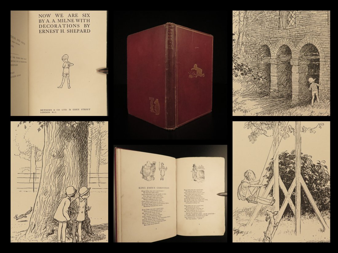 1927 RARE 1st ed Winnie the Pooh Milne Now We Are Six: 1927 RARE 1st ed Winnie the Pooh Milne Now We Are Six Illustrated Poems CLASSIC â€œSome people care too much. I think its called love.” â€• A.A. Milne, Winnie-the-Pooh A rare first edit