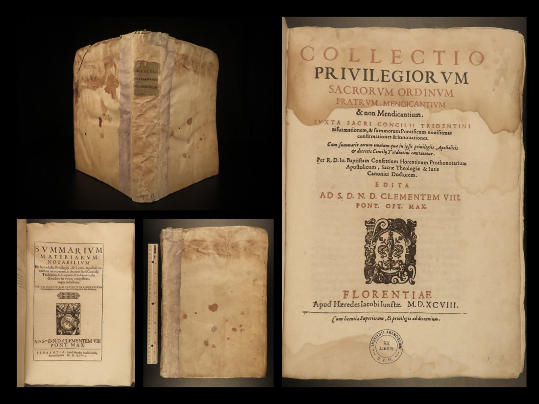 1598 1ed Confetti Privileges of Mendicant Order (1 of 10)