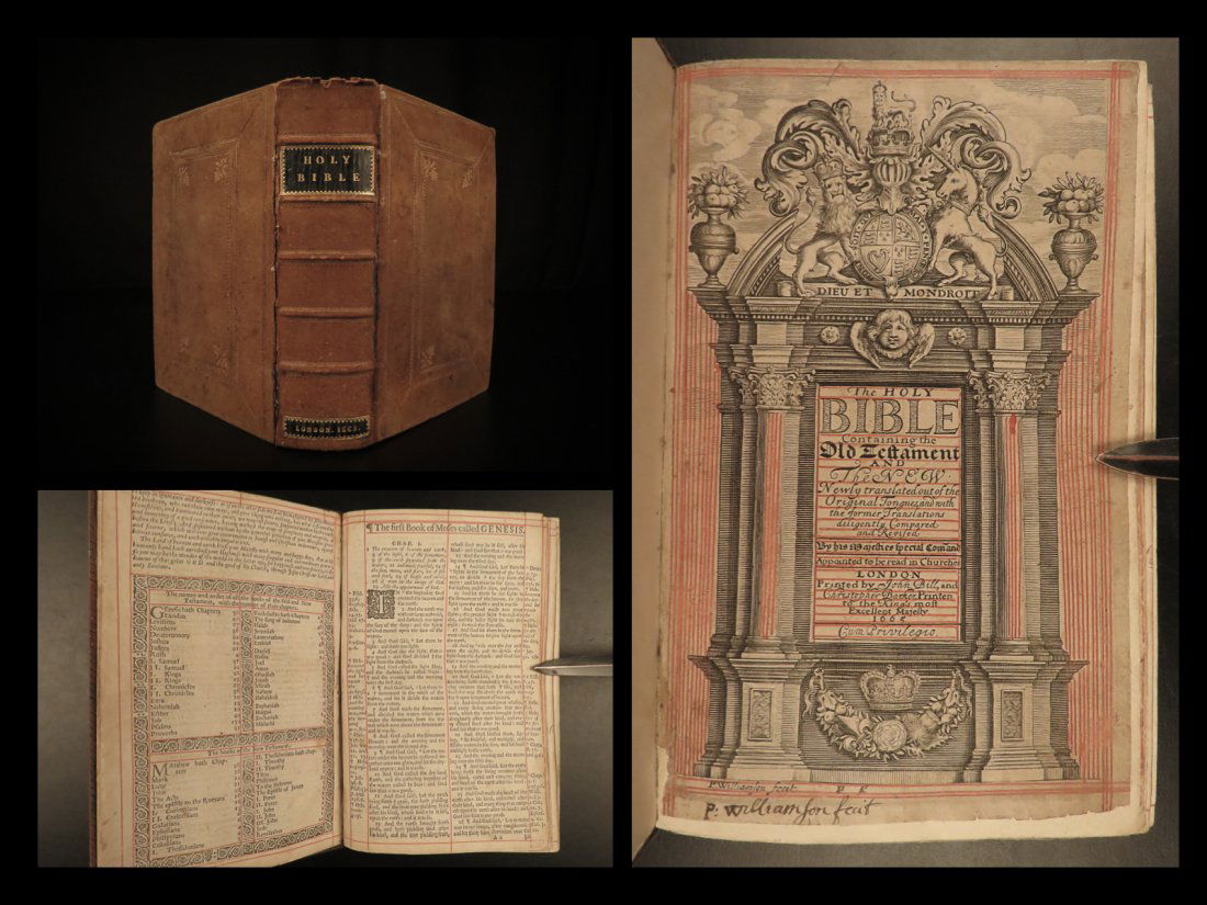 1665 Holy BIBLE Church of England Anglican Barker Bill (1 of 10)
