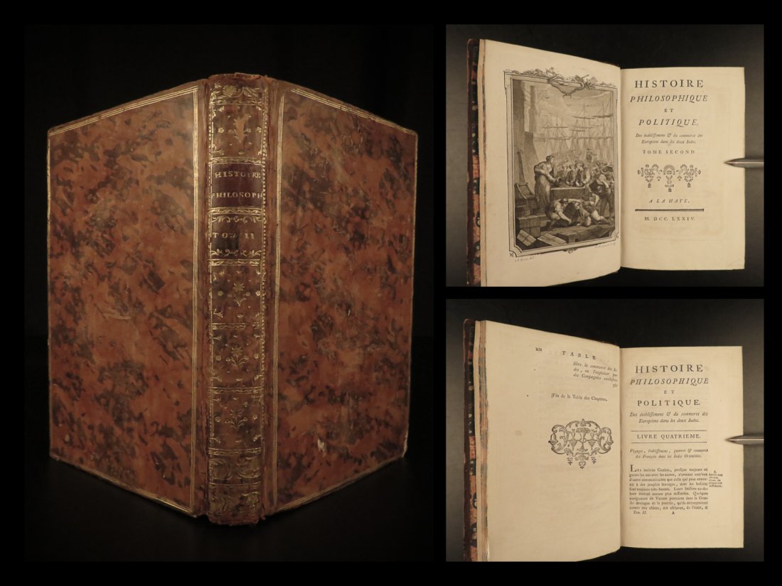 1774 Raynal on Colonization Slavery China Thomas J.: 1774 Raynal on Colonization Slavery China Thomas Jefferson Politics BANNED â€œa book which should influence the course of contemporary history!” â€“ Larned A rare French edition of Thom