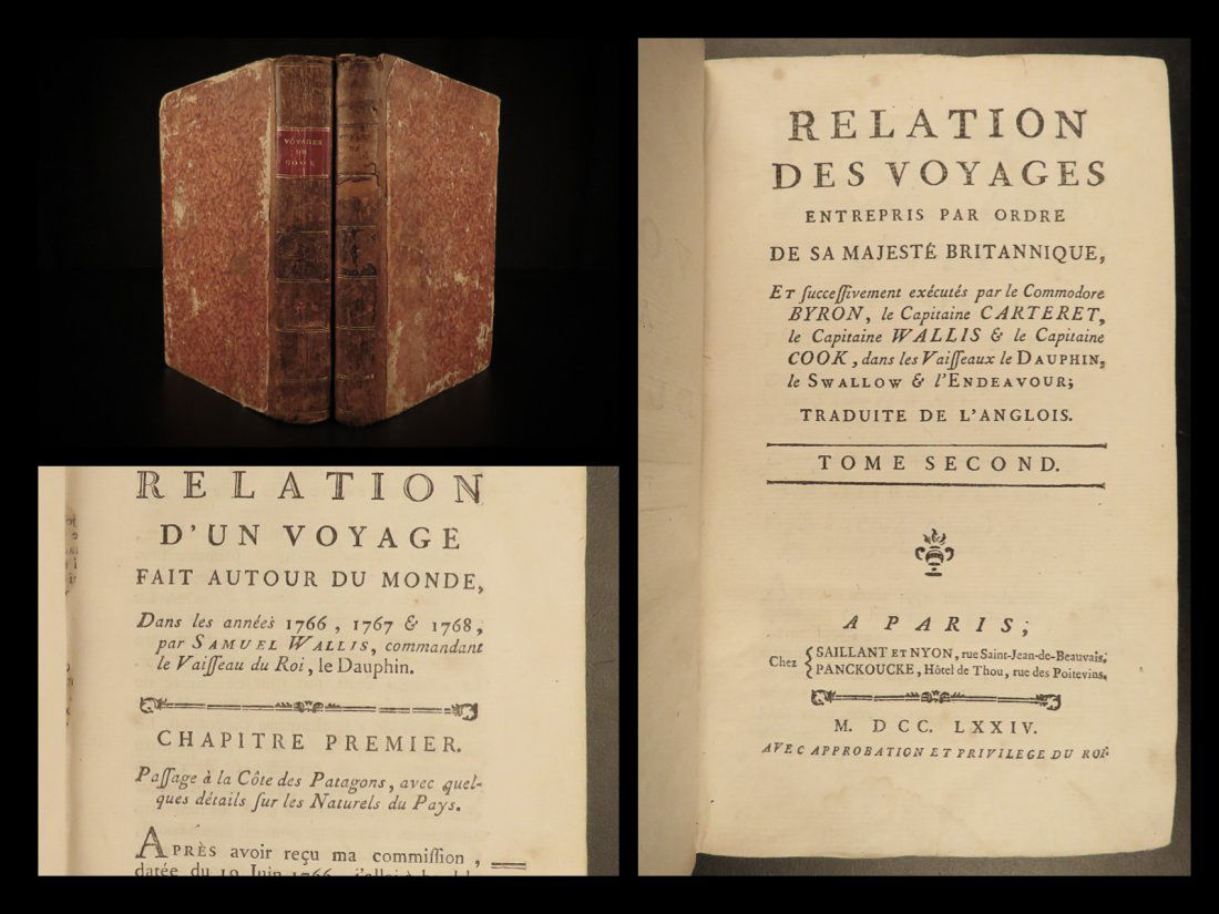 1774 1ed Voyages Captain Cook Pacific Ocean Wallis C. (1 of 10)