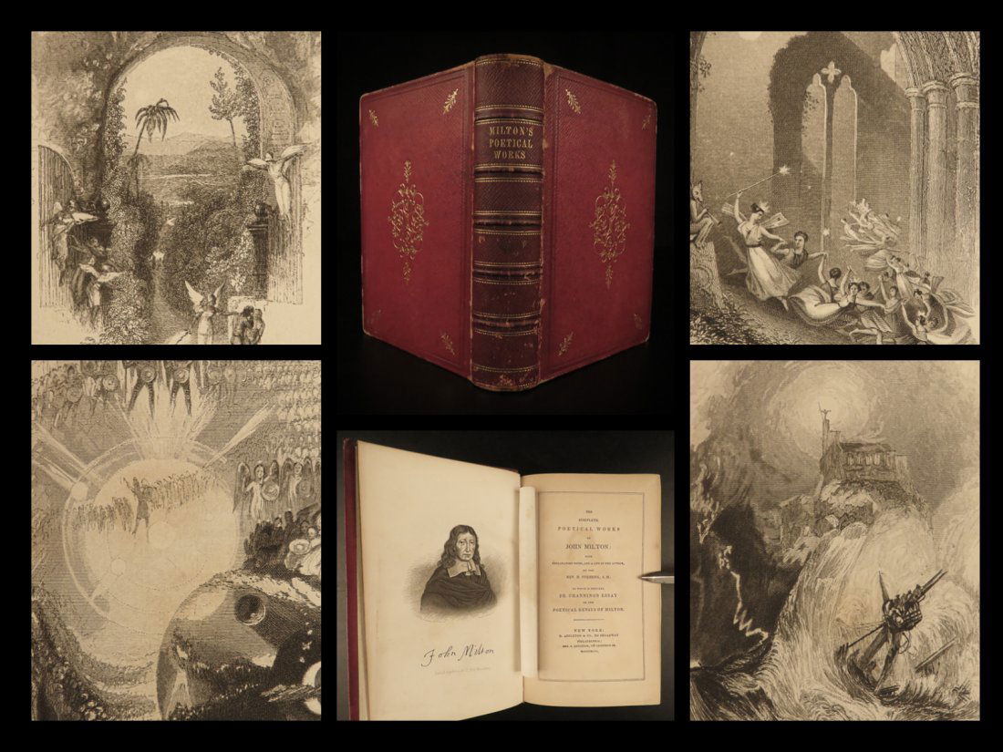 1847 John Milton Paradise Lost BEAUTIFUL Sonnets (1 of 10)