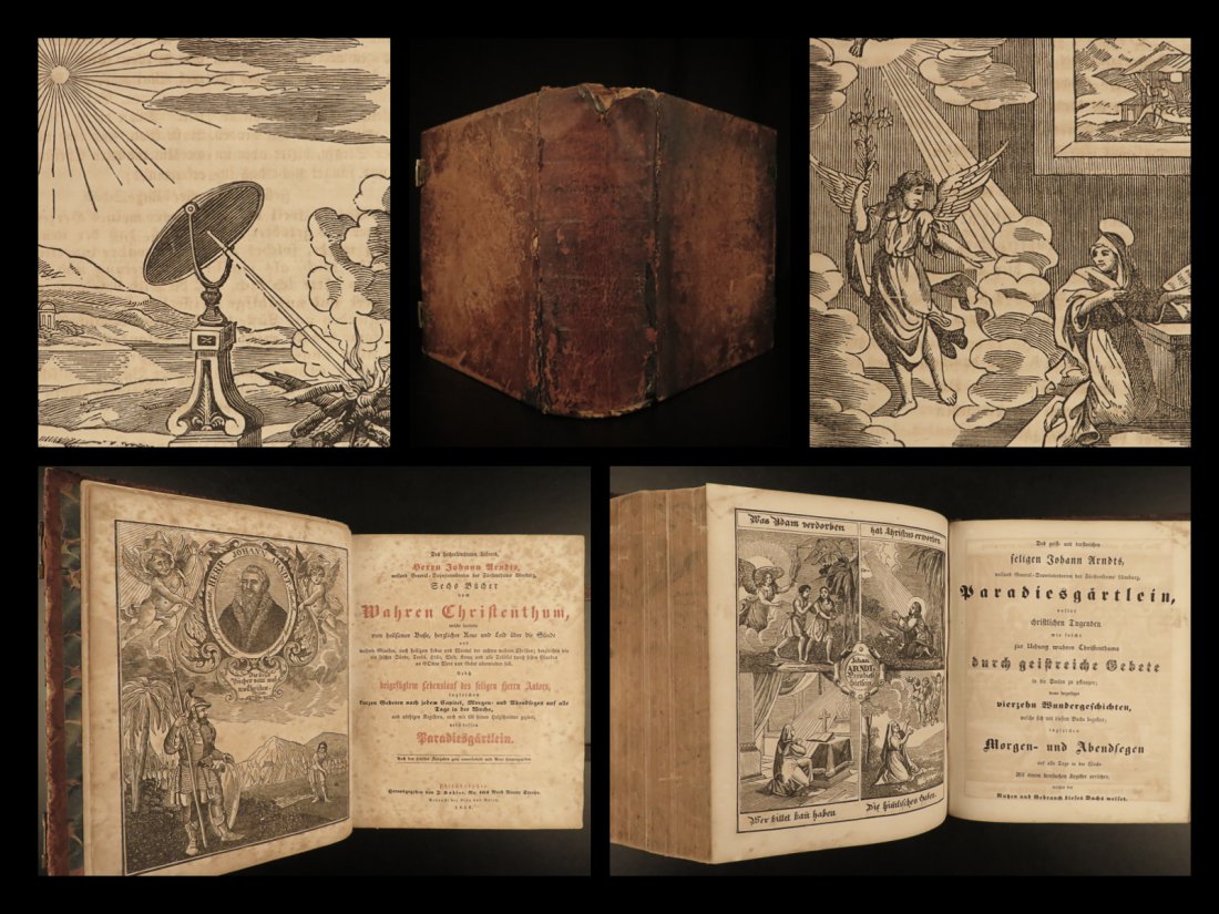 1854 Philadelphia German Devotional Arndt: 1854 Philadelphia German Devotional Arndt True Christianity Wahres Christentum Johann Arndt was a 16th-century German theologian who is best-known for his influential Lutheran devotionals. His devotio