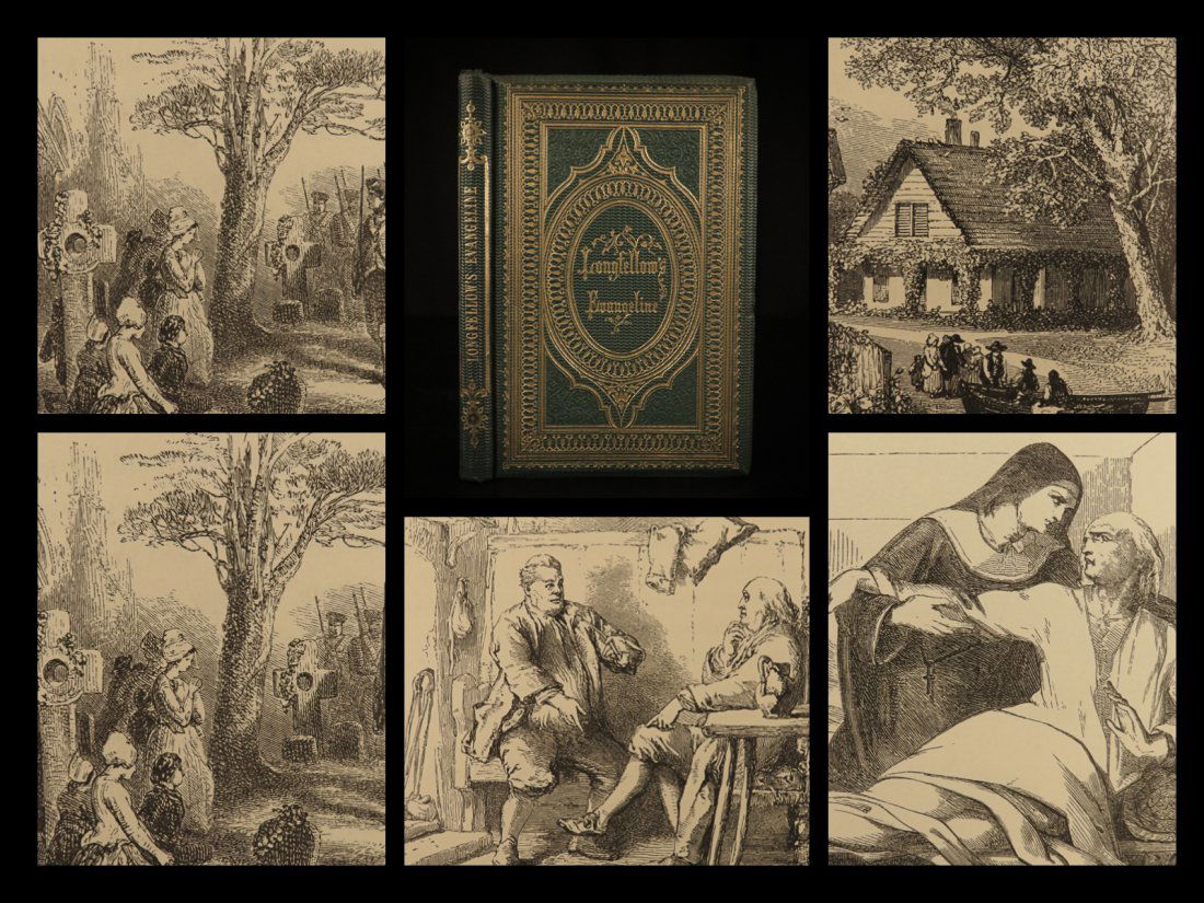 1865 BEAUTIFUL Evangeline by Henry Wadsworth Longfellow (1 of 10)