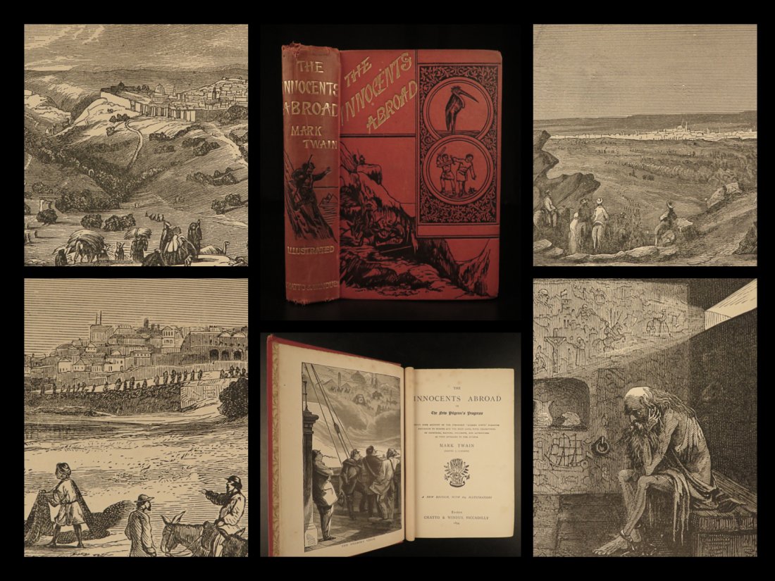 1894 Mark Twain Innocents Abroad Illustrated Travel: 1894 Mark Twain Innocents Abroad Illustrated Travel Guide Holy Land RARE â€œOne must travel, to learn.” â€“ Mark Twain, The Innocents Abroad This famous Mark Twain novel, â€œThe Inn