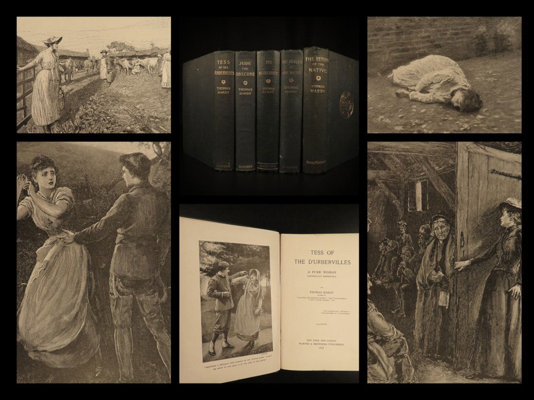 1895 RARE Thomas Hardy Tess dUrbervilles Jude Obscure (1 of 10)