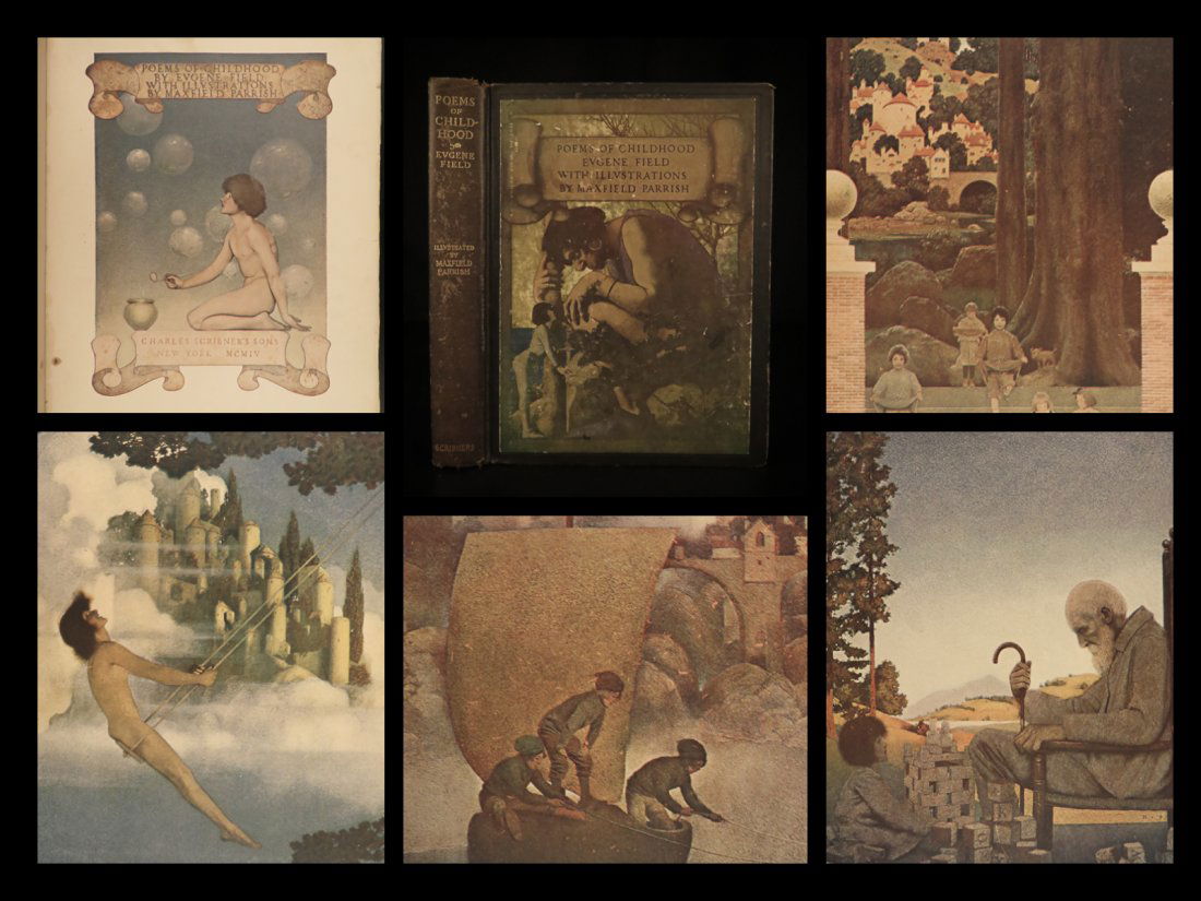 1904 1ed Maxfield Parrish ART Poems of Childhood Eugene (1 of 10)
