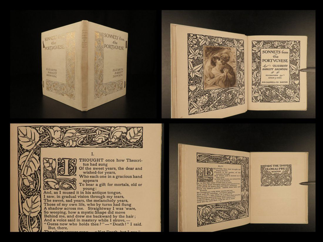 1904 BEAUTIFUL Sonnets Portuguese Elizabeth Barrett B.: 1904 BEAUTIFUL Sonnets Portuguese Elizabeth Barrett Browning Romance Poetry LTD â€œSonnets from the Portuguese” is a collection of romance sonnets written by Elizabeth Barrett Browning. Beca