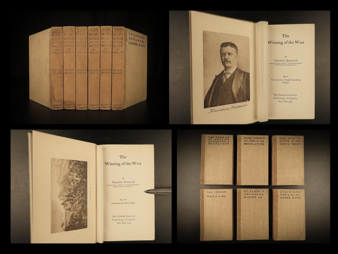 1905 RARE Theodore Roosevelt Winning of the West (1 of 10)