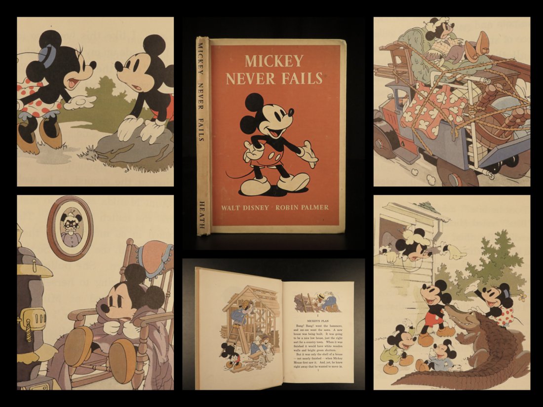 1939 1st ed Mickey Mouse Never Fails Walt DISNEY (1 of 10)