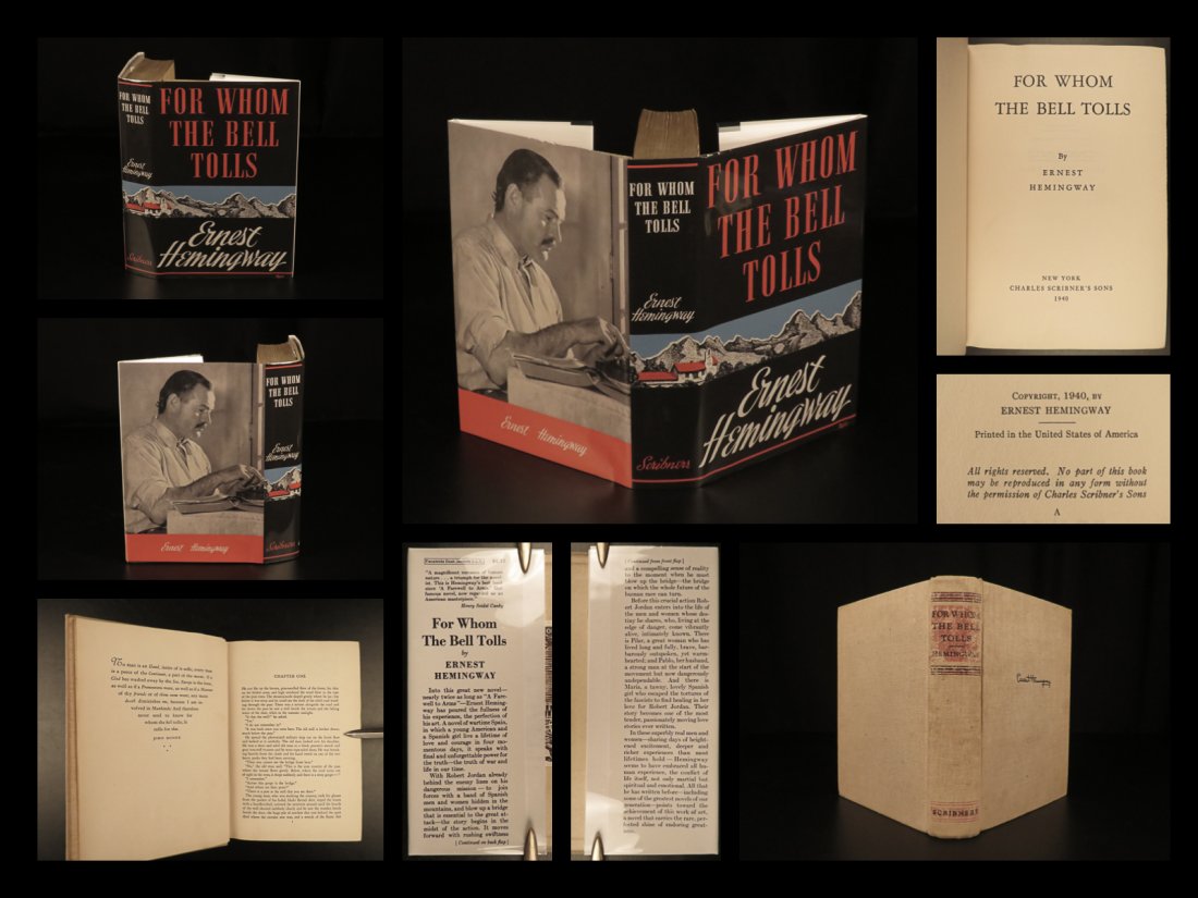 1940 1st ed For Whom the Bell Tolls Ernest Hemingway (1 of 10)