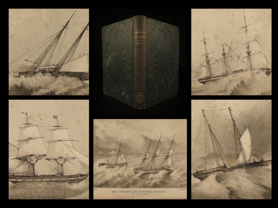 1853 George Coggeshall Voyages PIRATES Caribbean (1 of 10)