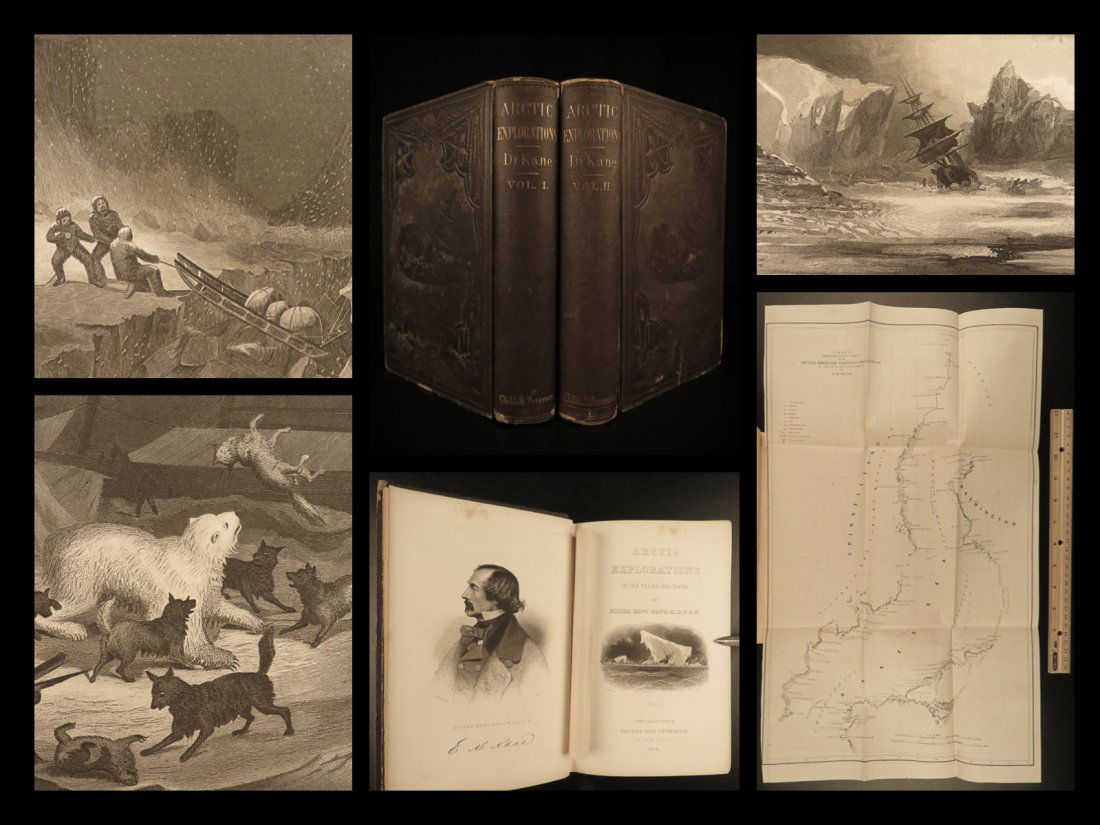 1857 Elisha Kane Arctic Explorations Voyages Franklin (1 of 10)