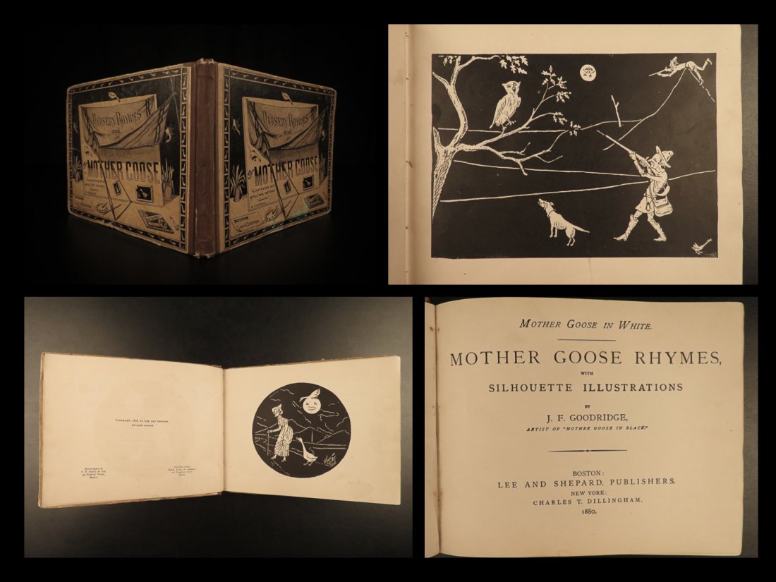 1880 Mother Goose in White Nursery Rhymes Goodridge (1 of 10)