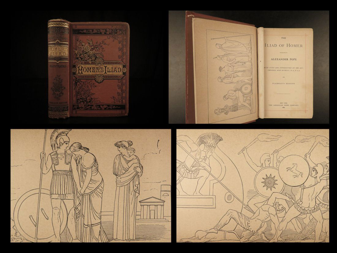 1882 Homer ILIAD Greek Mythology English Alexander Pope: 1882 Homer ILIAD Greek Mythology English Alexander Pope English Trojan War Homer, a legendary Greek poet, is responsible for two of the most memorable poems of mythology, the Odyssey and the Iliad. Th