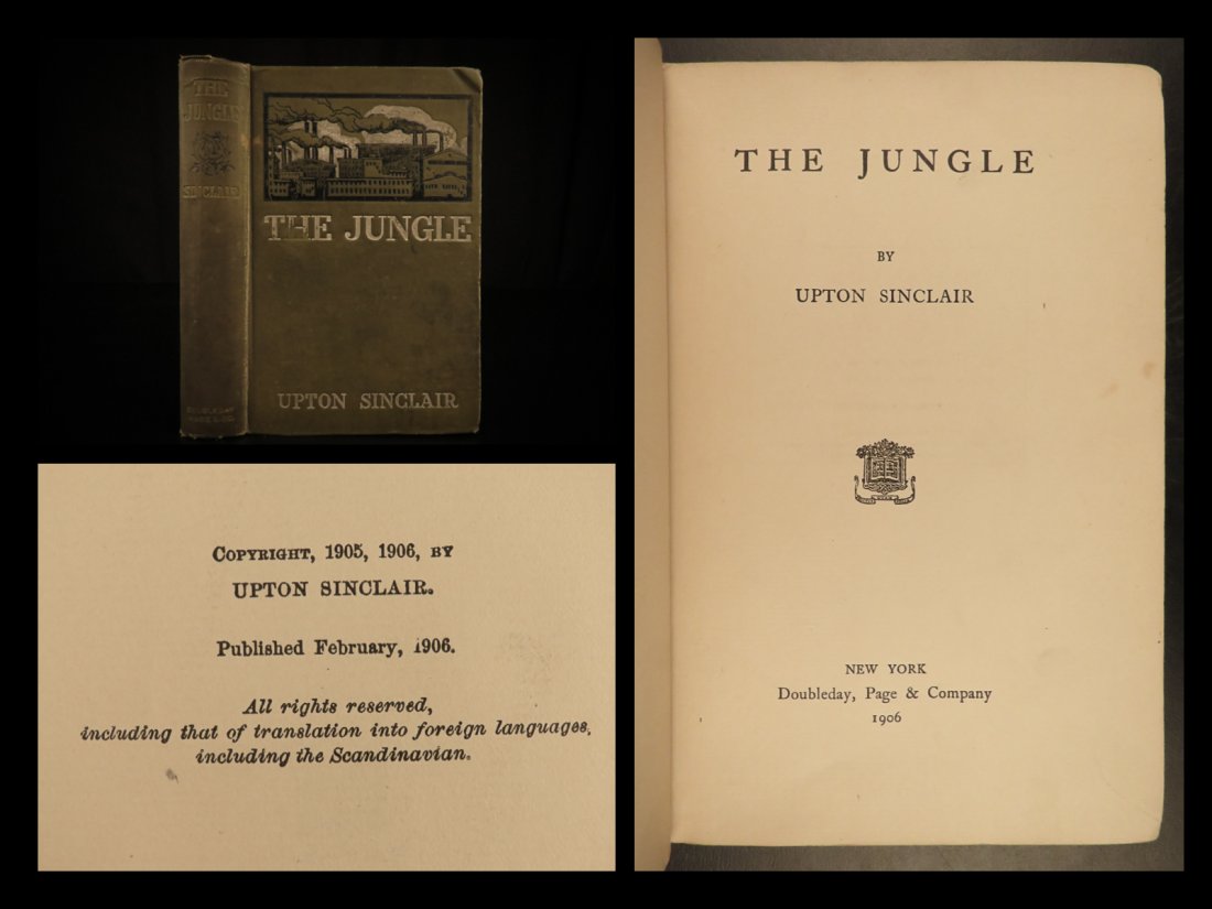 1906 1st ed The JUNGLE Upton Sinclair Chicago (1 of 10)