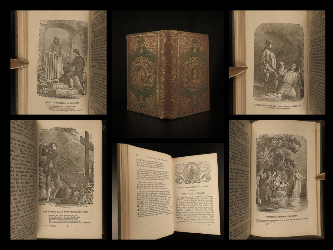 1858 Pilgrims Progress by John Bunyan Illustrated (1 of 10)