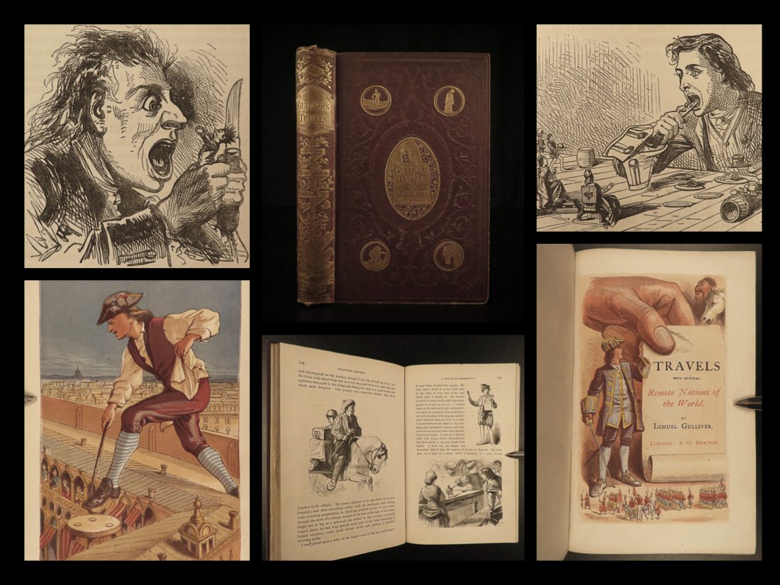 1864 Gullivers Travels Jonathan Swift English (1 of 10)