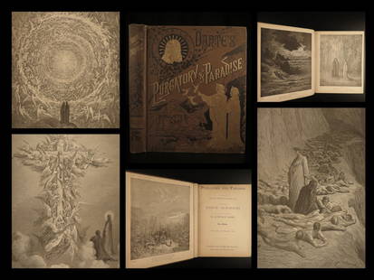 1880 Dante Alighieri Purgatory Paradise Hell Gustave: 1880 Dante Alighieri Purgatory Paradise Hell Gustave DORE Illustrated Literature â€œThe most popular and successful French book illustrator of the mid-19th century!” Famous French artist, Gu