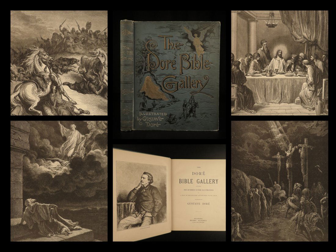 1880 BIBLE Gallery Gustave Dore ART Illustrated Old/New (1 of 10)