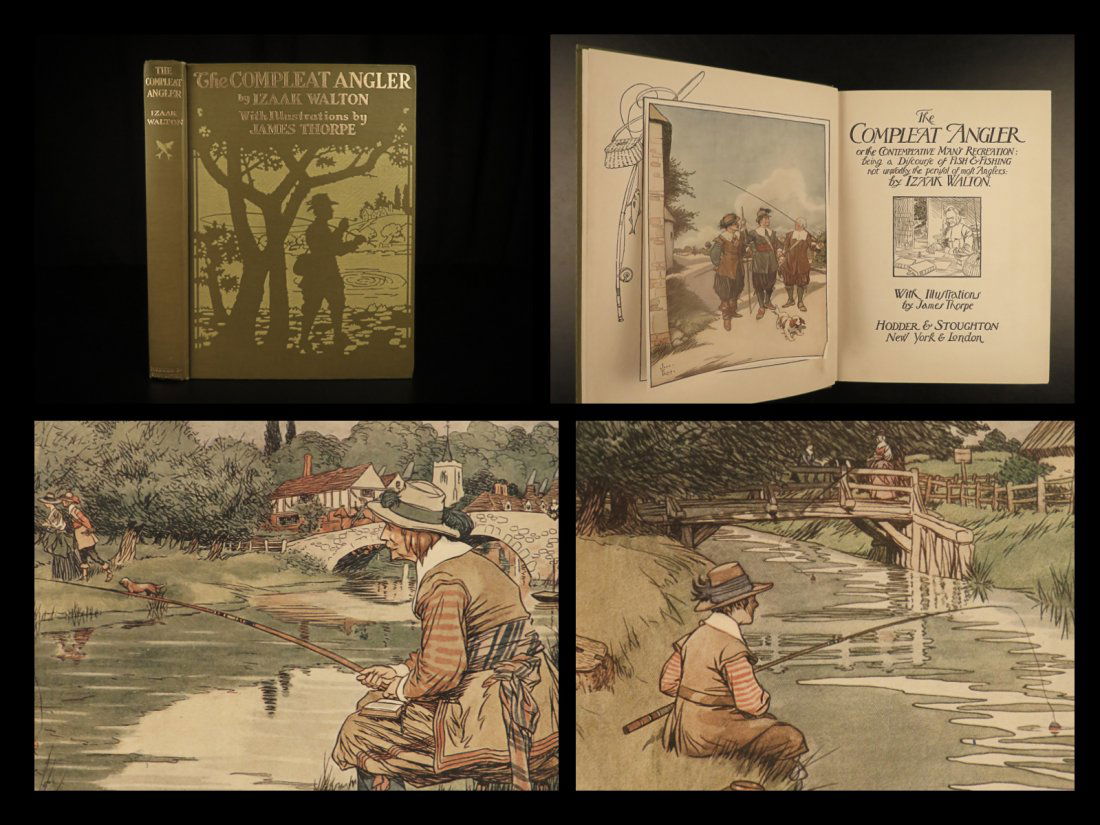 1911 FISHING Complete Angler Hunting Angling Fish Trout (1 of 10)