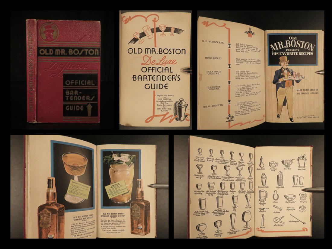 1936 Old Mr. Boston Bartenders Guide Liquor Alcohol (1 of 10)
