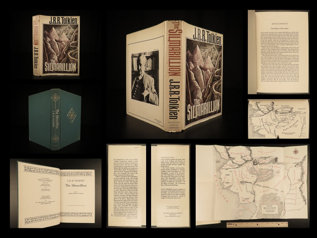 1977 1st ed JRR Tolkien Silmarillion Lord of the Rings (1 of 10)